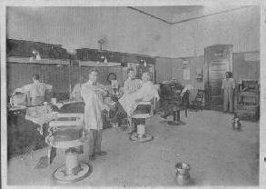 Plattsburg MO barber shop circa 1900